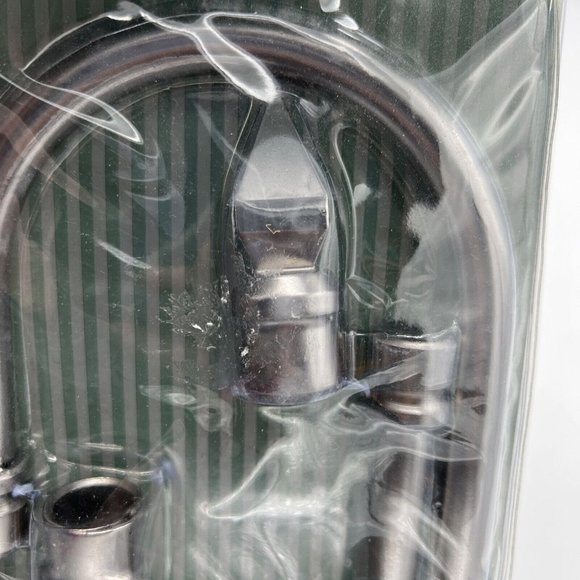 Christopher Lowell's Curtain Hold Back Satin Nickel Large Swag Holder Topiary - Picture 5 of 7